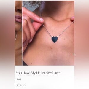 Melinda Maria You Have my Heart Silver Heart Pendant Necklace